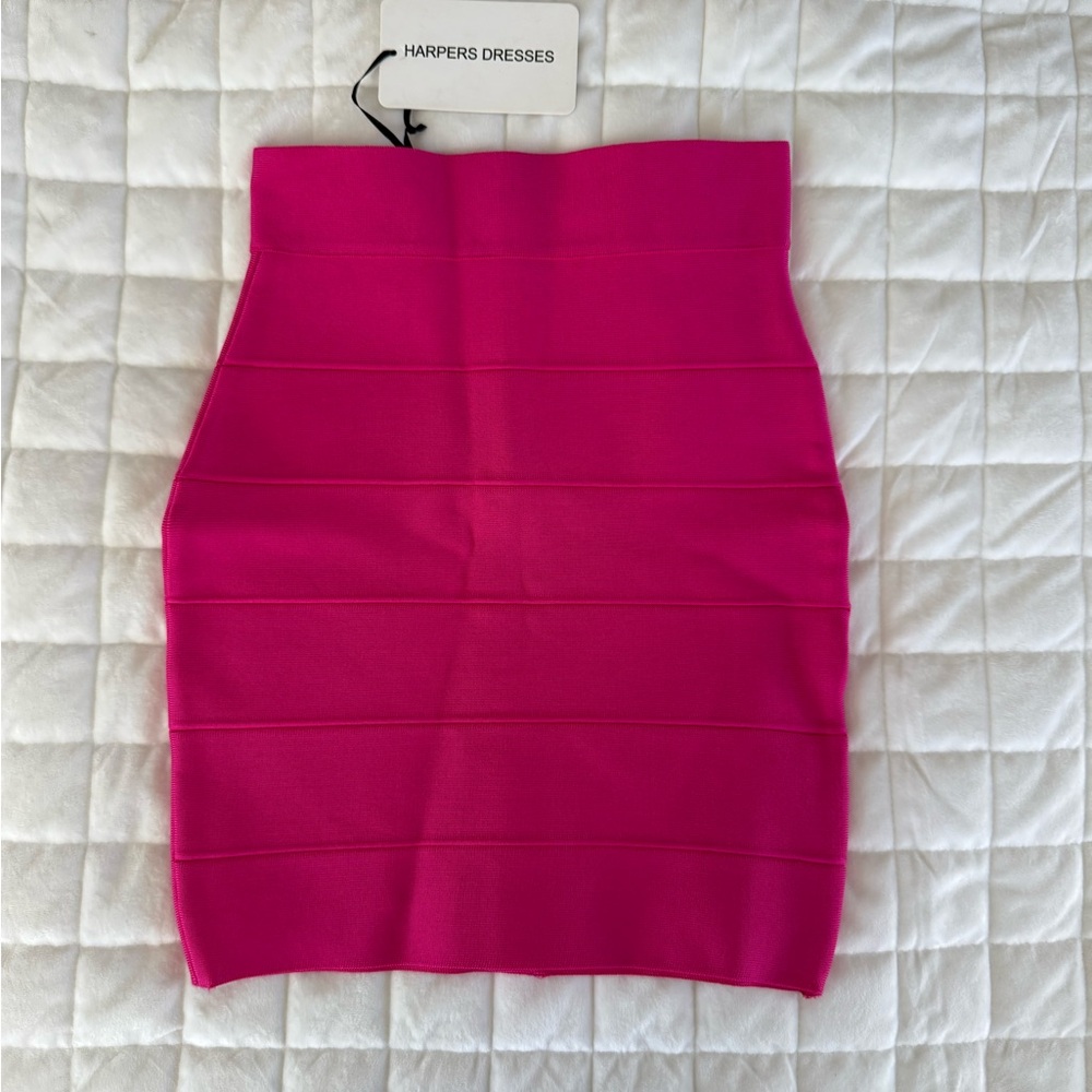 Pink Bandage Mini Skirt